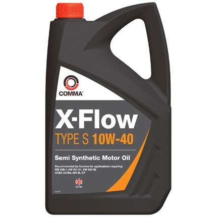 Масло моторное полусинтетическое - COMMA X-FLOW TYPE S 10W40, 4л
